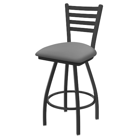 Holland Bar Stool Co 36" Swivel X-Tall Bar Stool, Pewter Finish, Canter Grey Seat X410